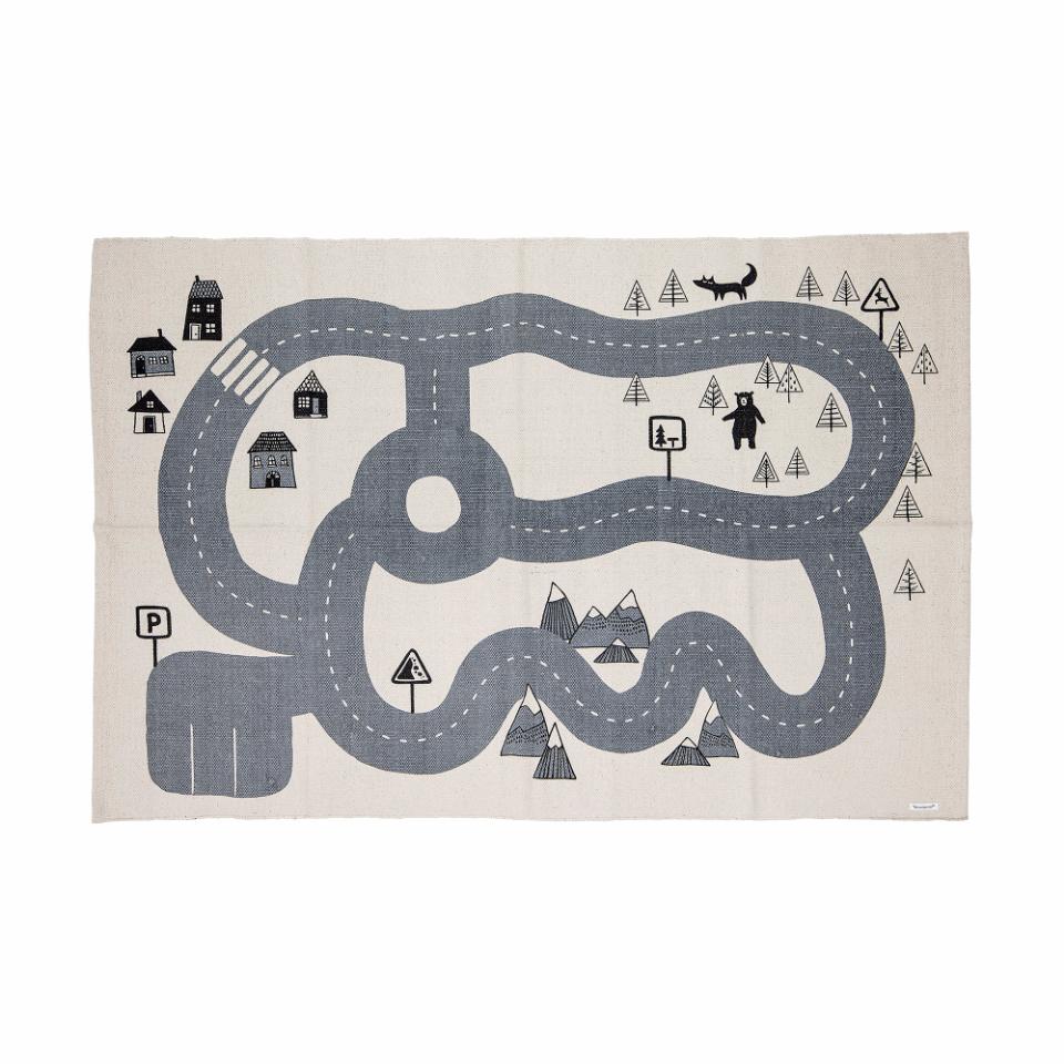 Bloomingville Cotton Dennis Rug- Grey