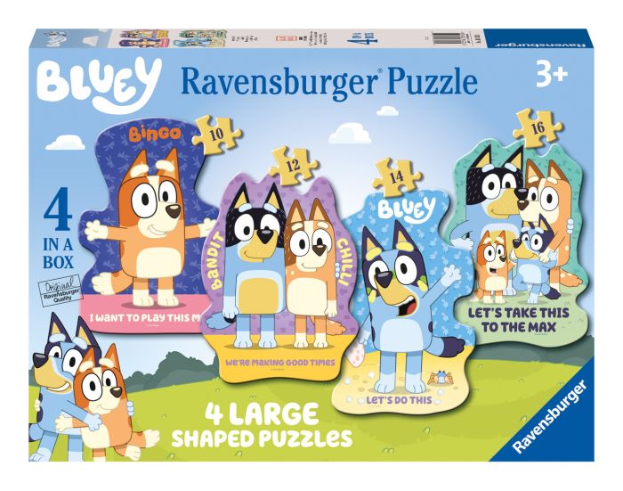 Bluey Four In A Box (10, 12, 14, 16 Piece) Jigsaw Puzzle
