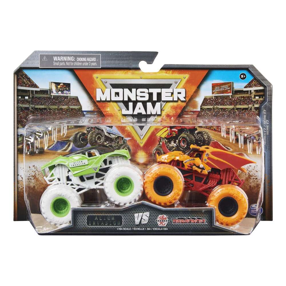 Monster Jam 1:64 Die-Cast Trucks 2-Pack
