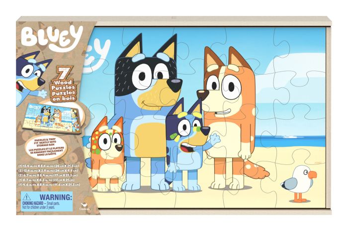 Bluey Wood Puzzles 3-Pack