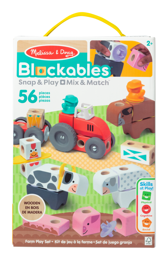 Melissa & Doug - Blockables Farm Building Set