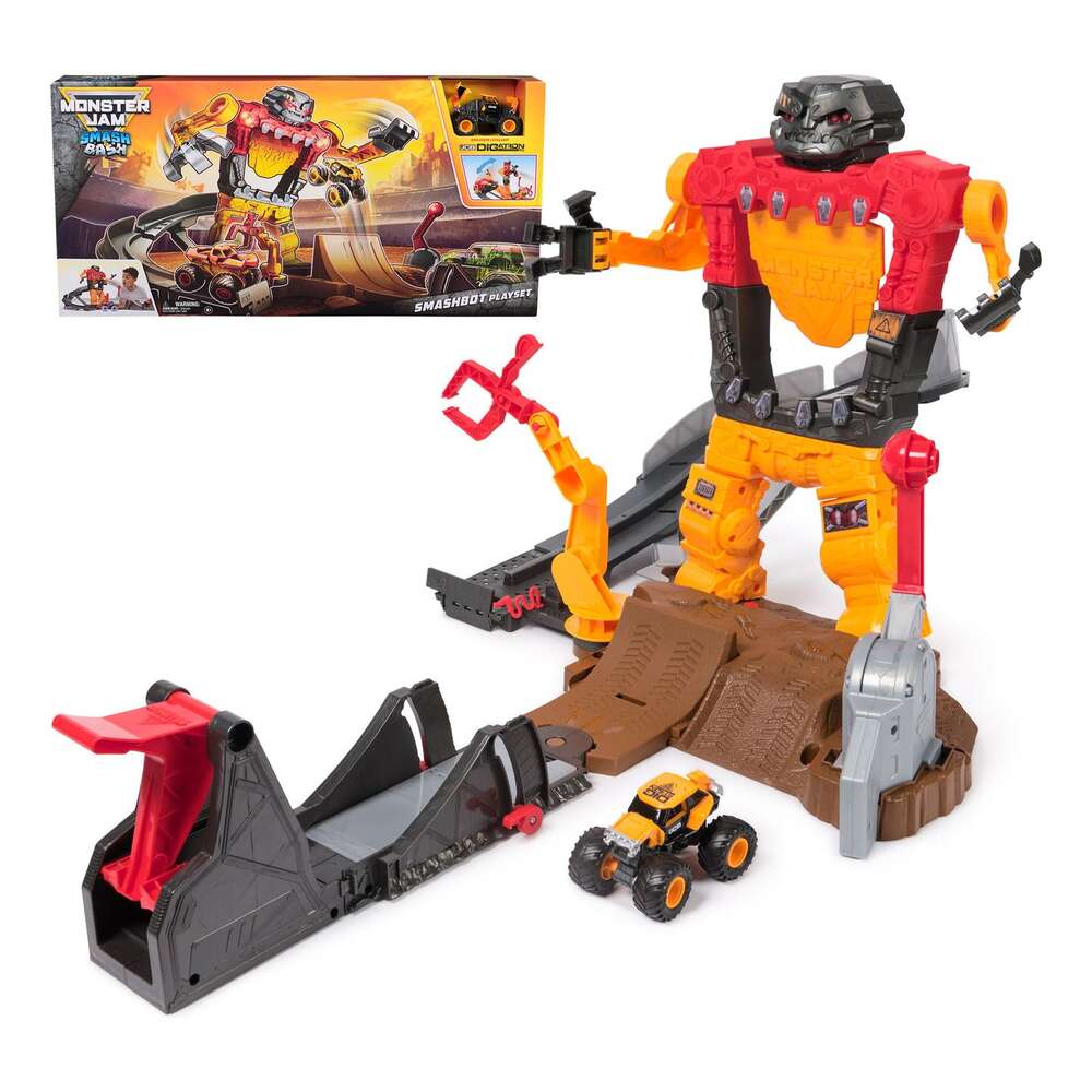 Monster Jam 1:64 Smash & Bash Playset