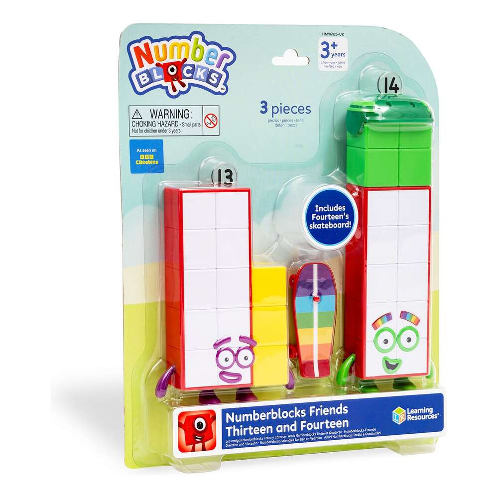 Numberblocks Thirteen and Fourteen Figure Pack
