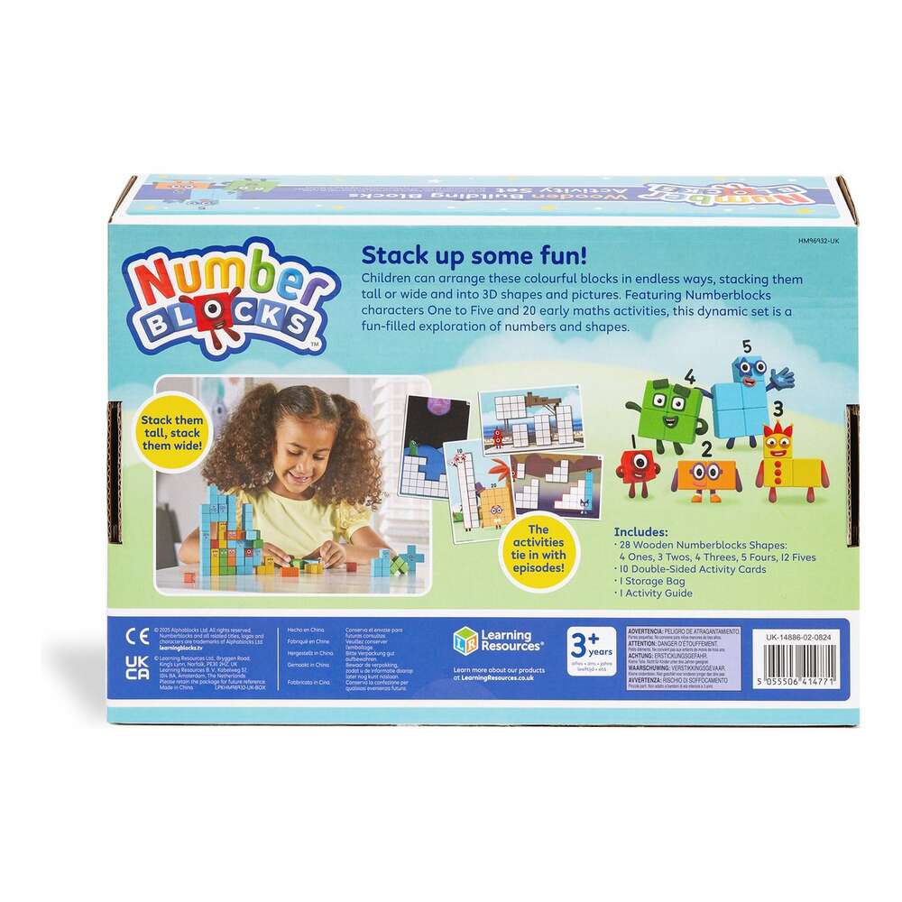 Numberblocks Wooden Building Blocks Activity Set