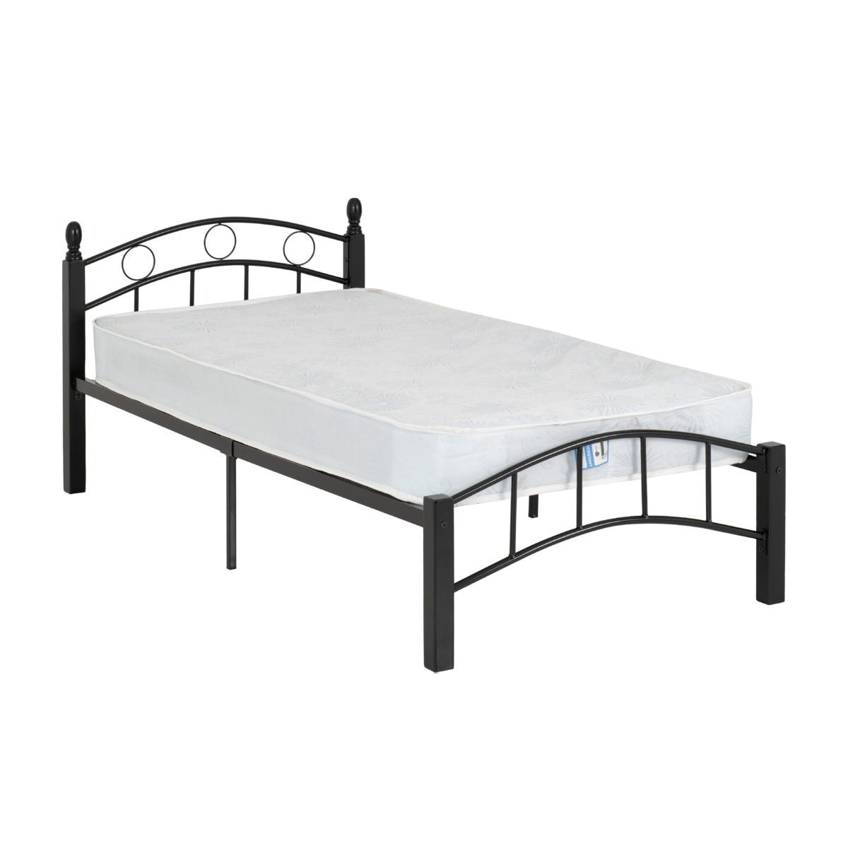 Luton 3FT Bed - Black/Blackips