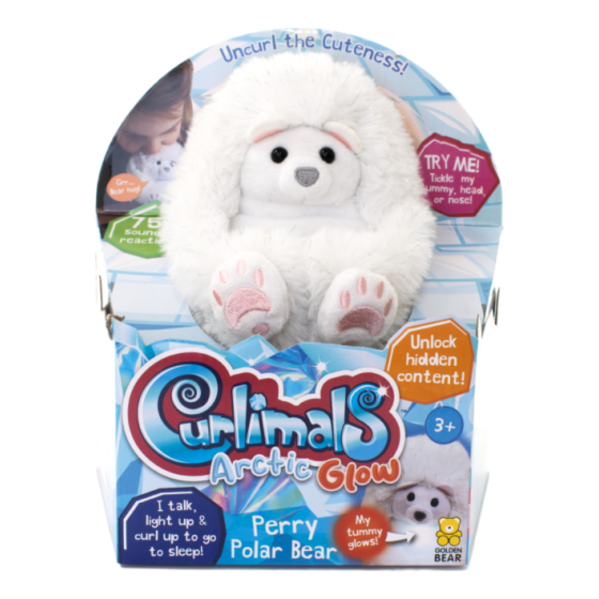 Curlimals Arctic Glow Perry the Polar Bear