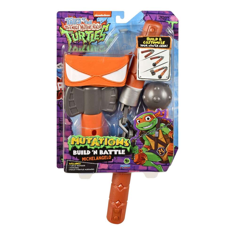 Tales of TMNT Build n Battle Michaelangelo's Role Play Weapon