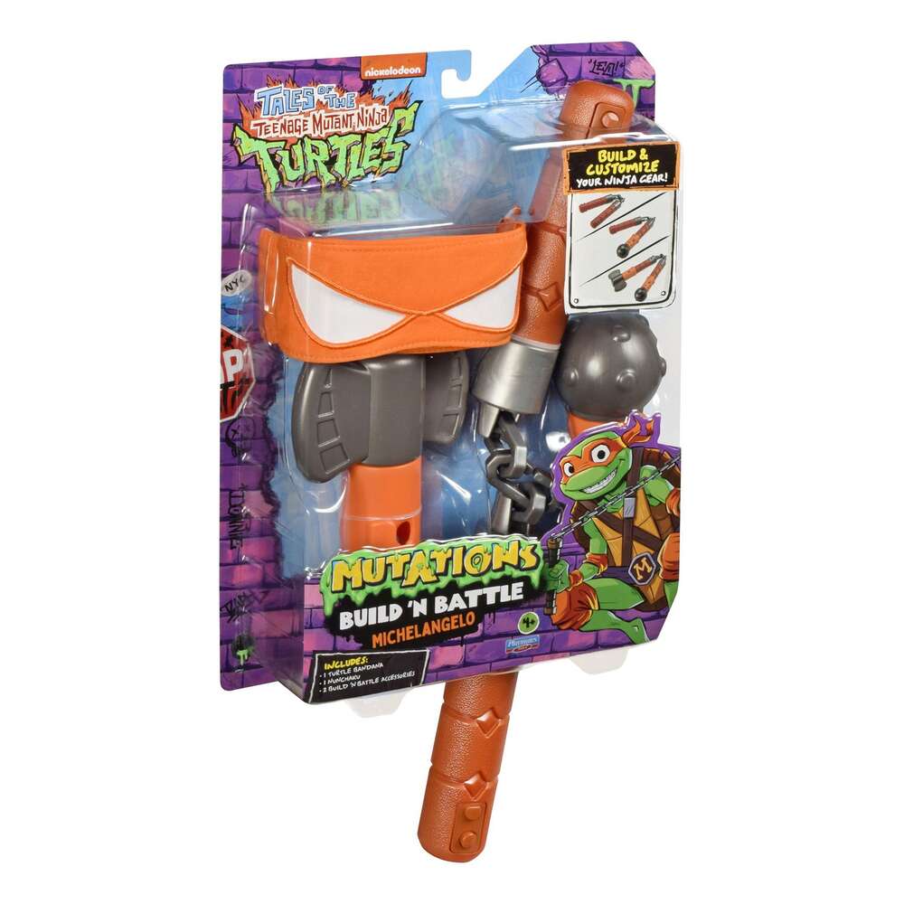 Tales of TMNT Build n Battle Michaelangelo's Role Play Weapon