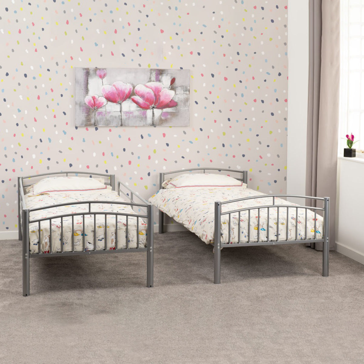 Ventura 3FT Bunk Bed - Silver