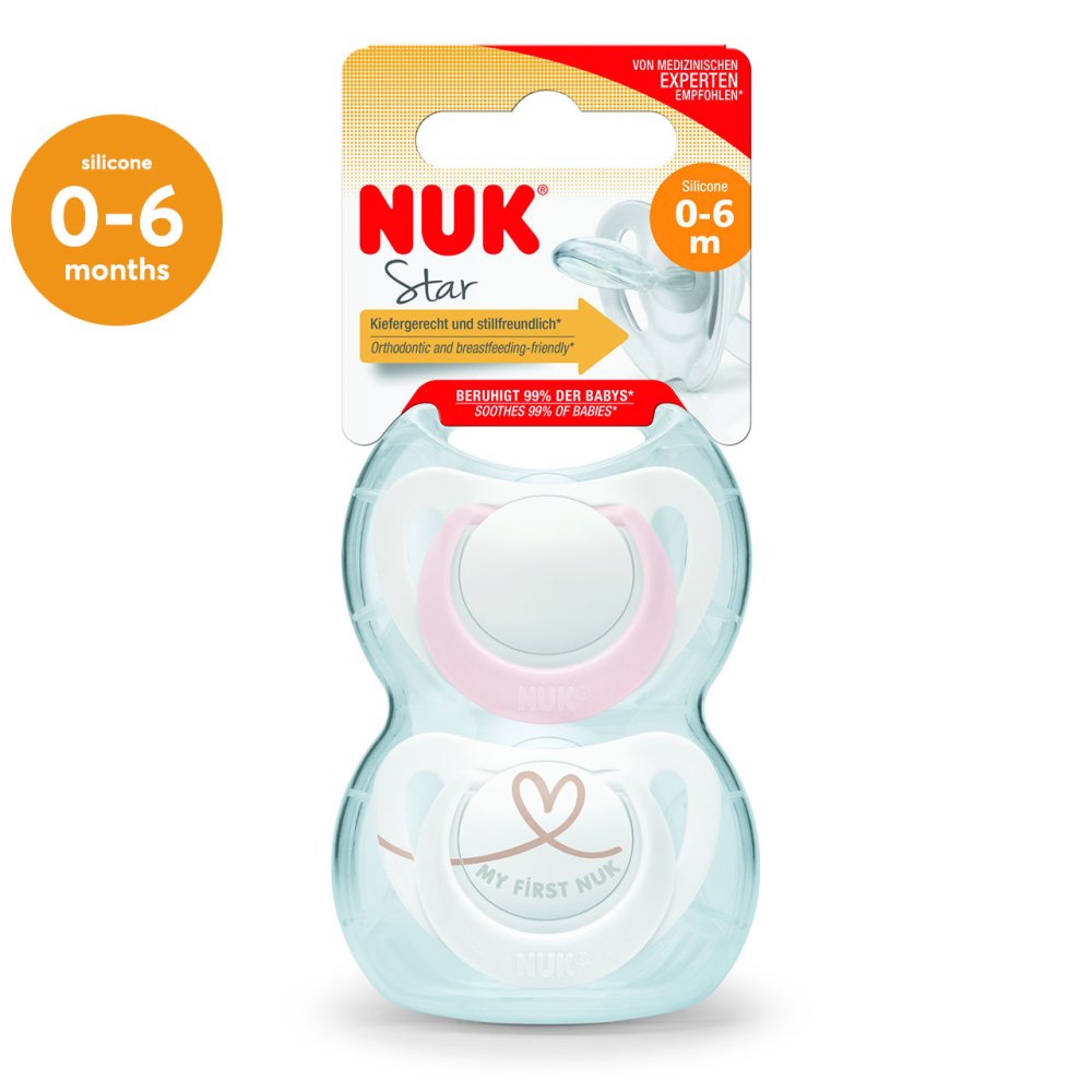 NUK Star Soother 0-6 Months