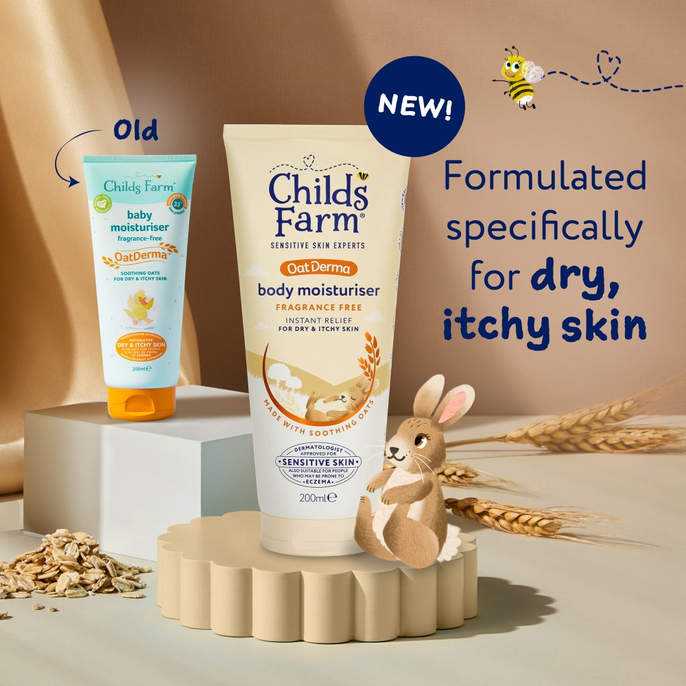 Childs Farm Oatderma Moisturiser Fragrance Free 200ml