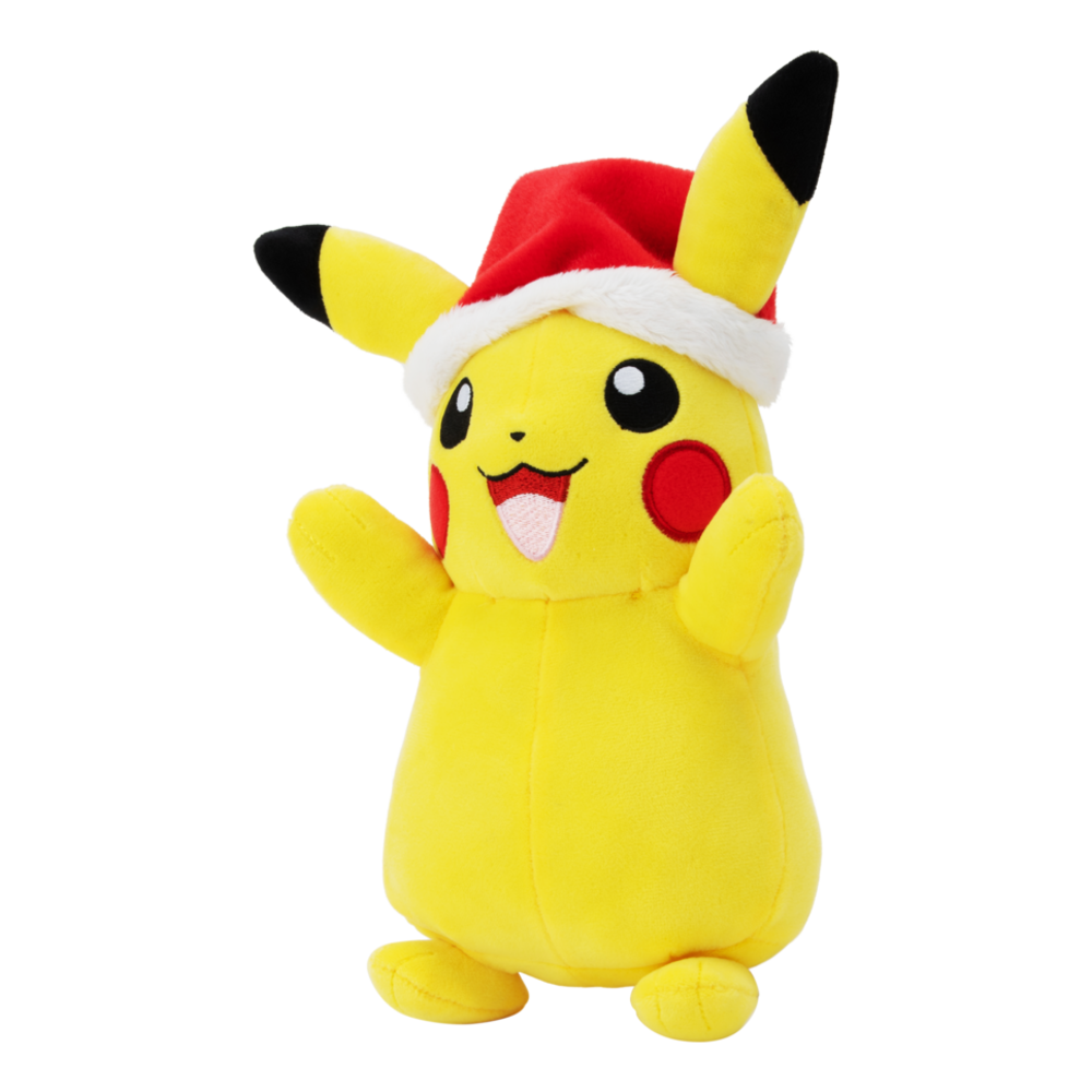 Pokemon 8in Seasonal Plush Pikachu w/ Santa Hat