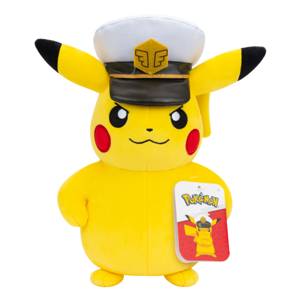 Pokemon 8" Plush Captain Pikachu