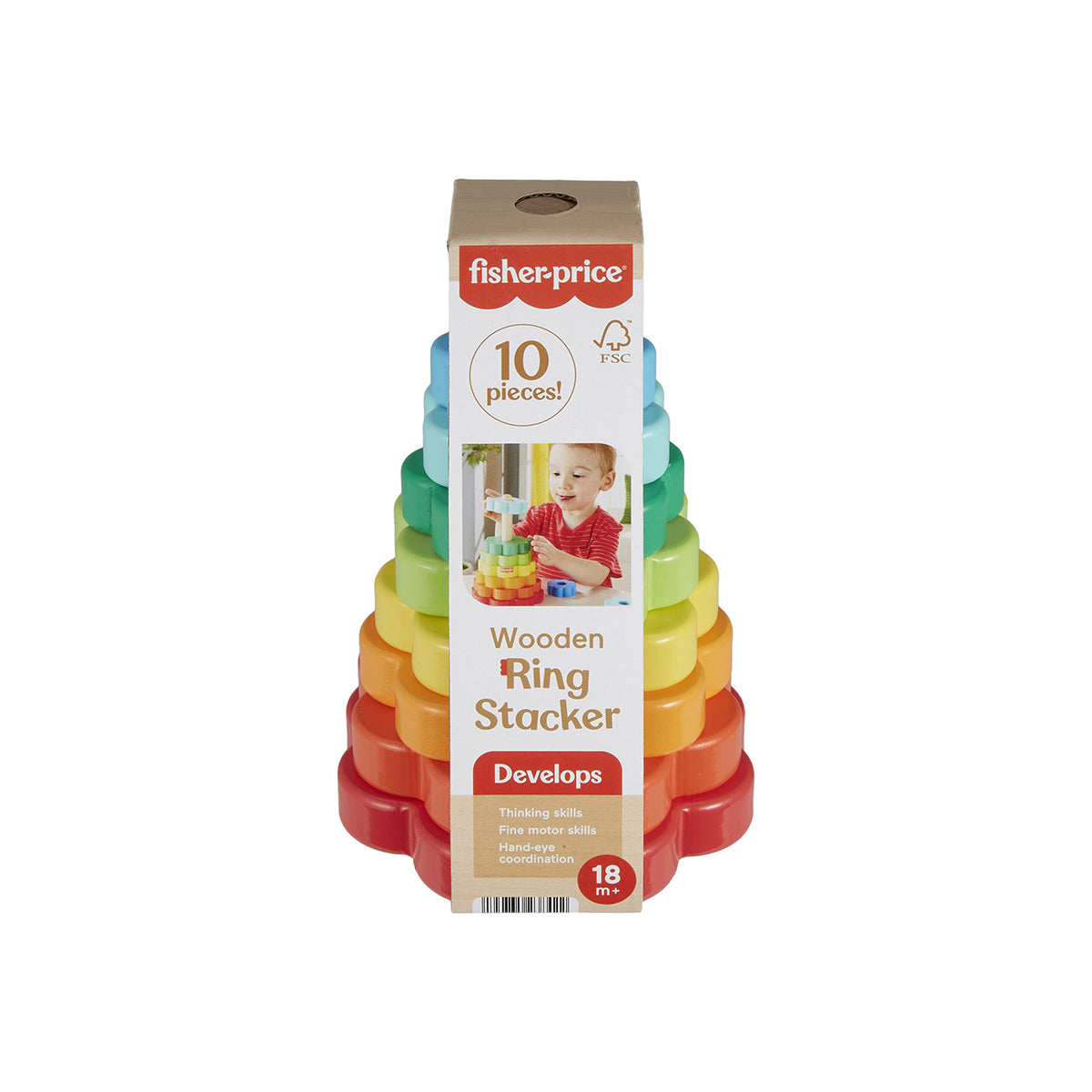 Fisher Price Wooden Ring Stacker