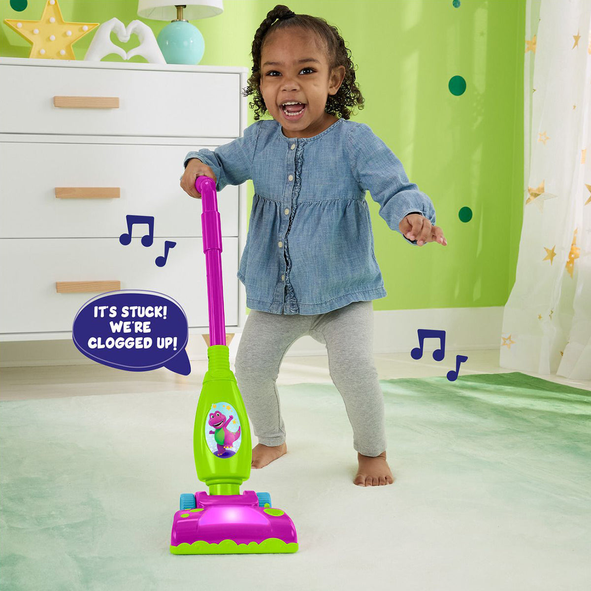 Fisher Price Barney's World Clean Up Vacuum