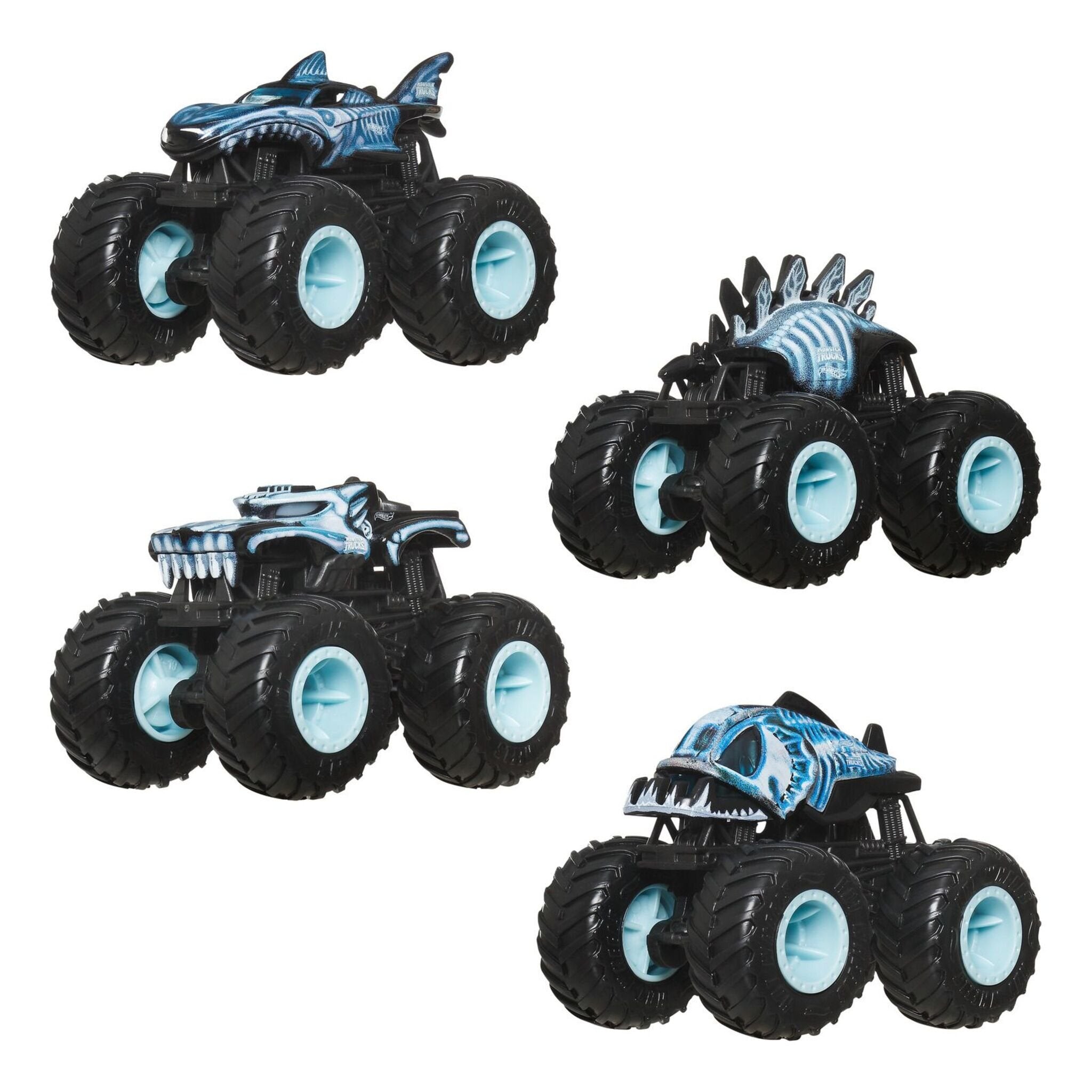 Hot Wheels Monster Trucks X-Ray 4 Pack