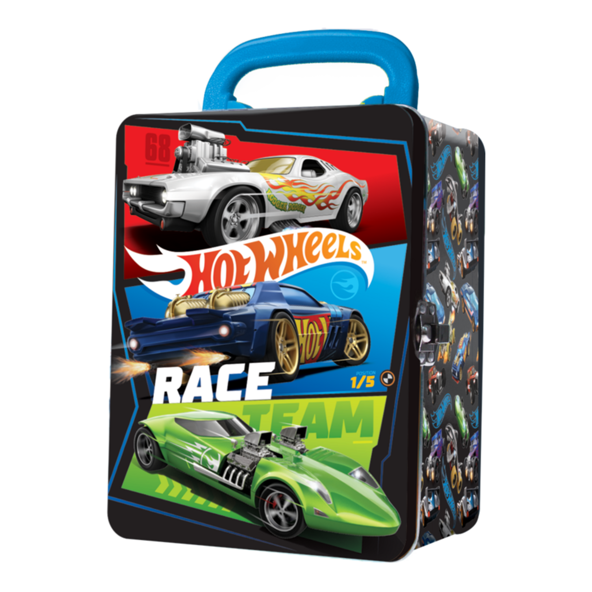 Hot Wheels Tin Car Storage Case - Black