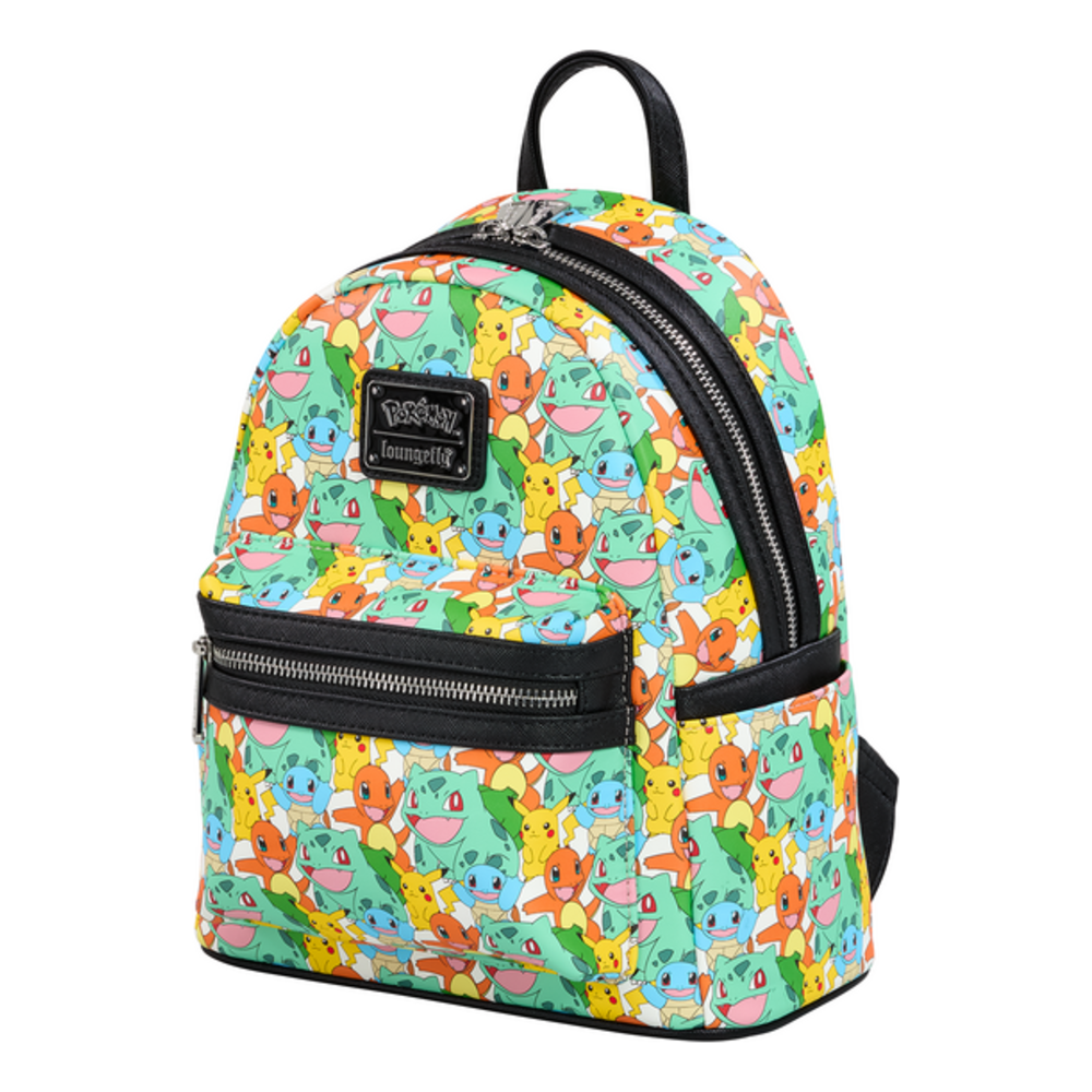 Loungefly - Pokemon Pikachu and Starters Mini Backpack