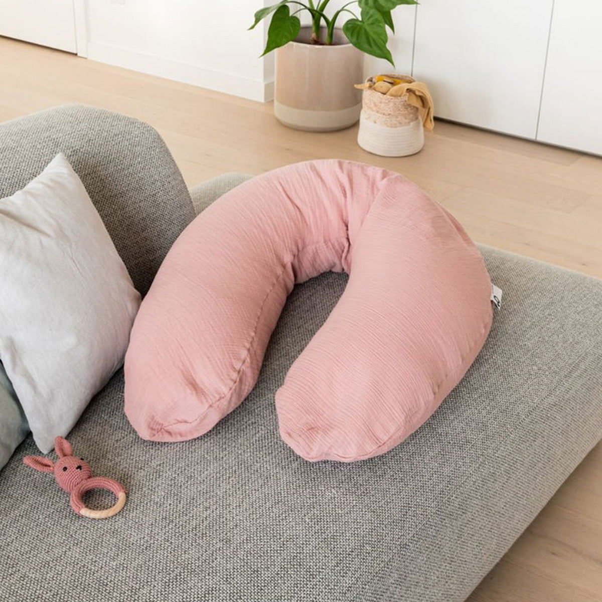 Doomoo Comfy Big Maternity Pillow - Muslin Pink