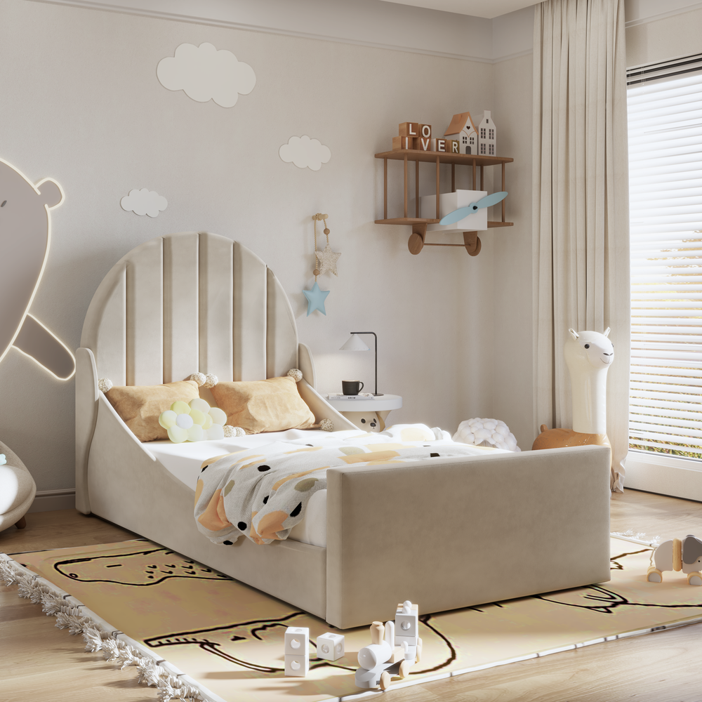 Marina Kids Bed - Teddy Fabric