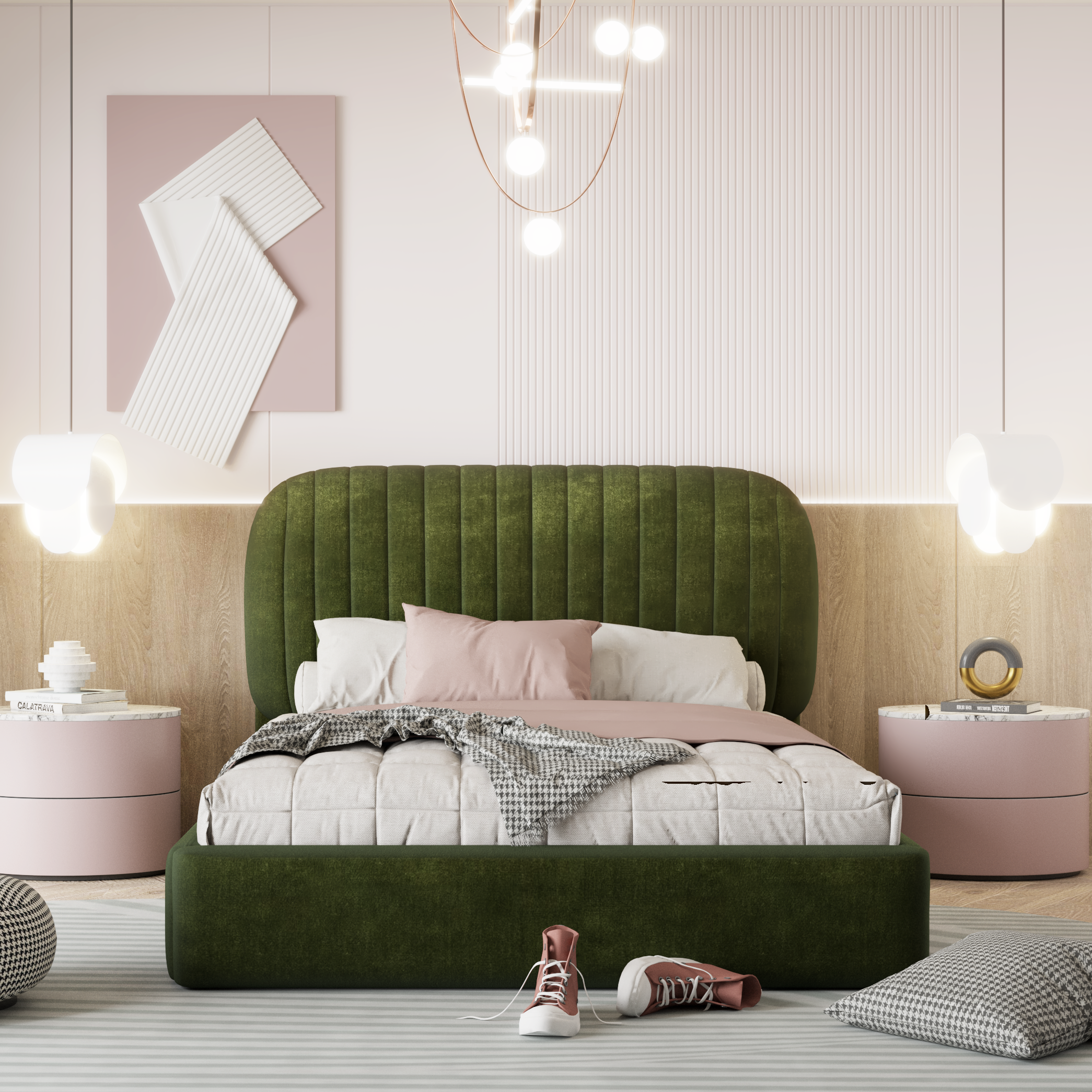 Wonderland Panelled Bed