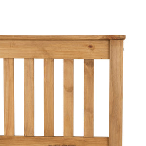 Monaco 3FT Bed High Foot End - Distressed Waxed Pine