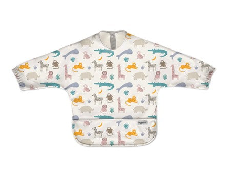 Waterproof Cape Sleeved Bib - Safari
