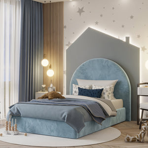 Plush Velvet Ice Blue