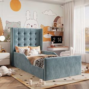 Plush Velvet Ice Blue