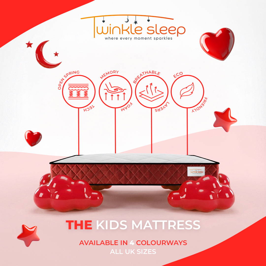 Twinkle Sleep Red Kids Mattress