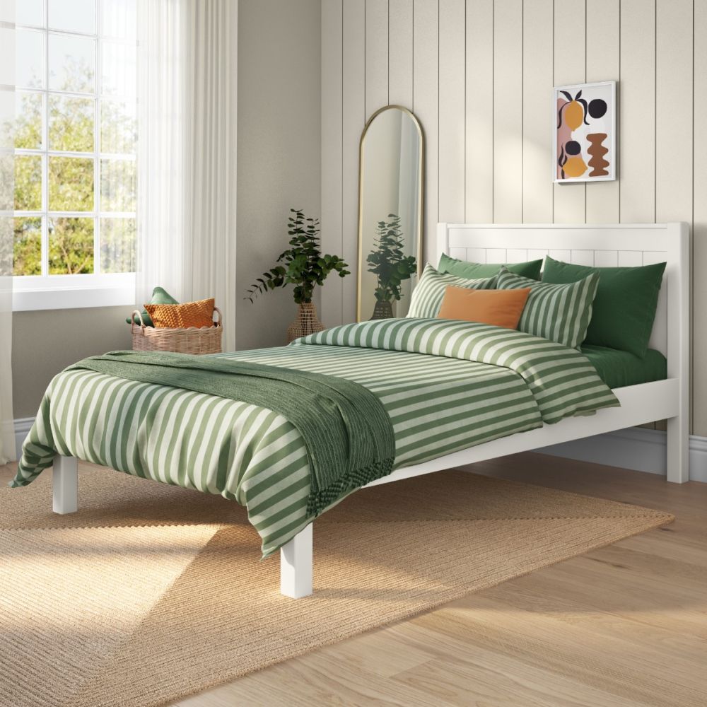 Classic White Low End Small Double 120x190cm