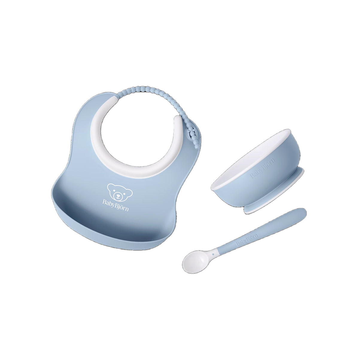 BABYBJÖRN Baby Feeding Set, 3 pcs Powder Blue