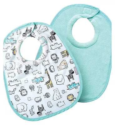 Nuby Snug N Dry Bib Light Teal