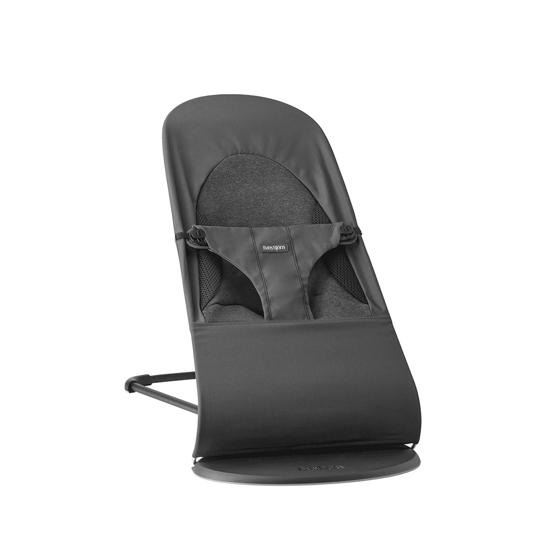 BabyBjörn Baby Bouncers Balance Soft- Woven/Jersey Tri Fabric, Dark Grey