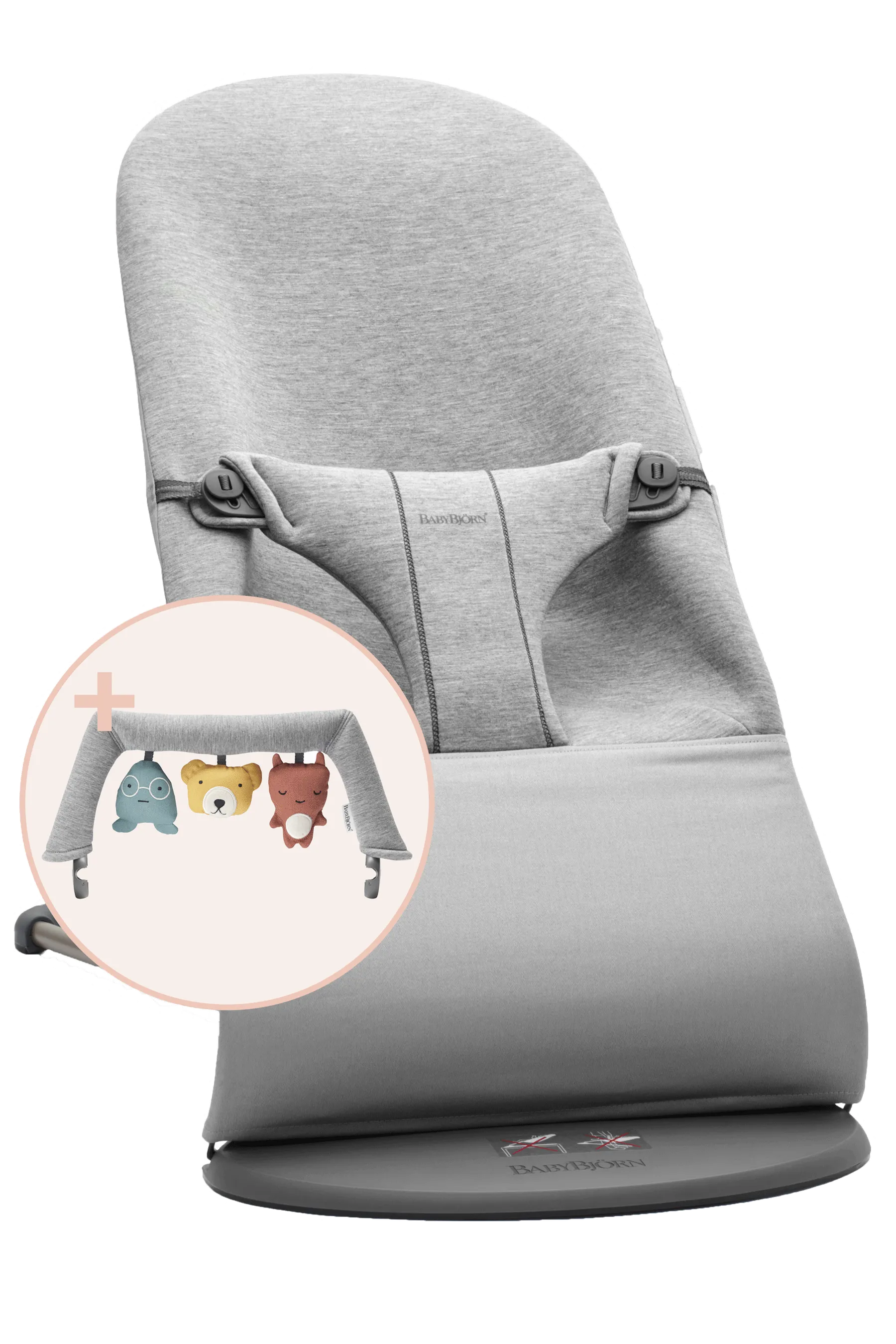 BabyBjörn Bouncer and Toy Bundle - Light Grey