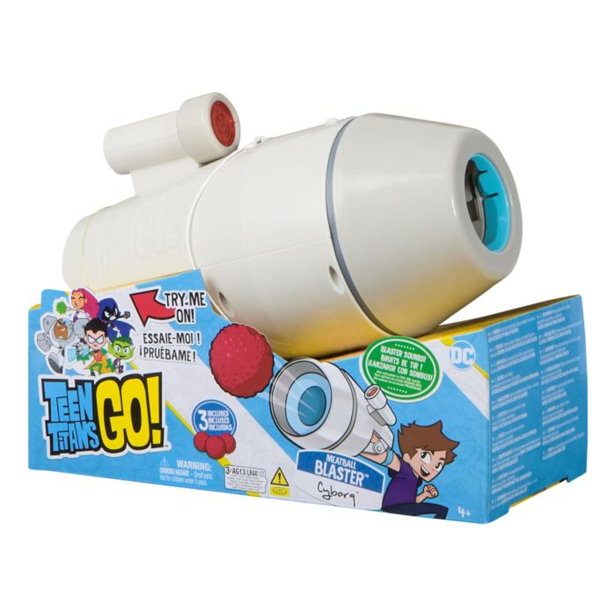 Teen Titans Go Cyborg Meatball Blaster