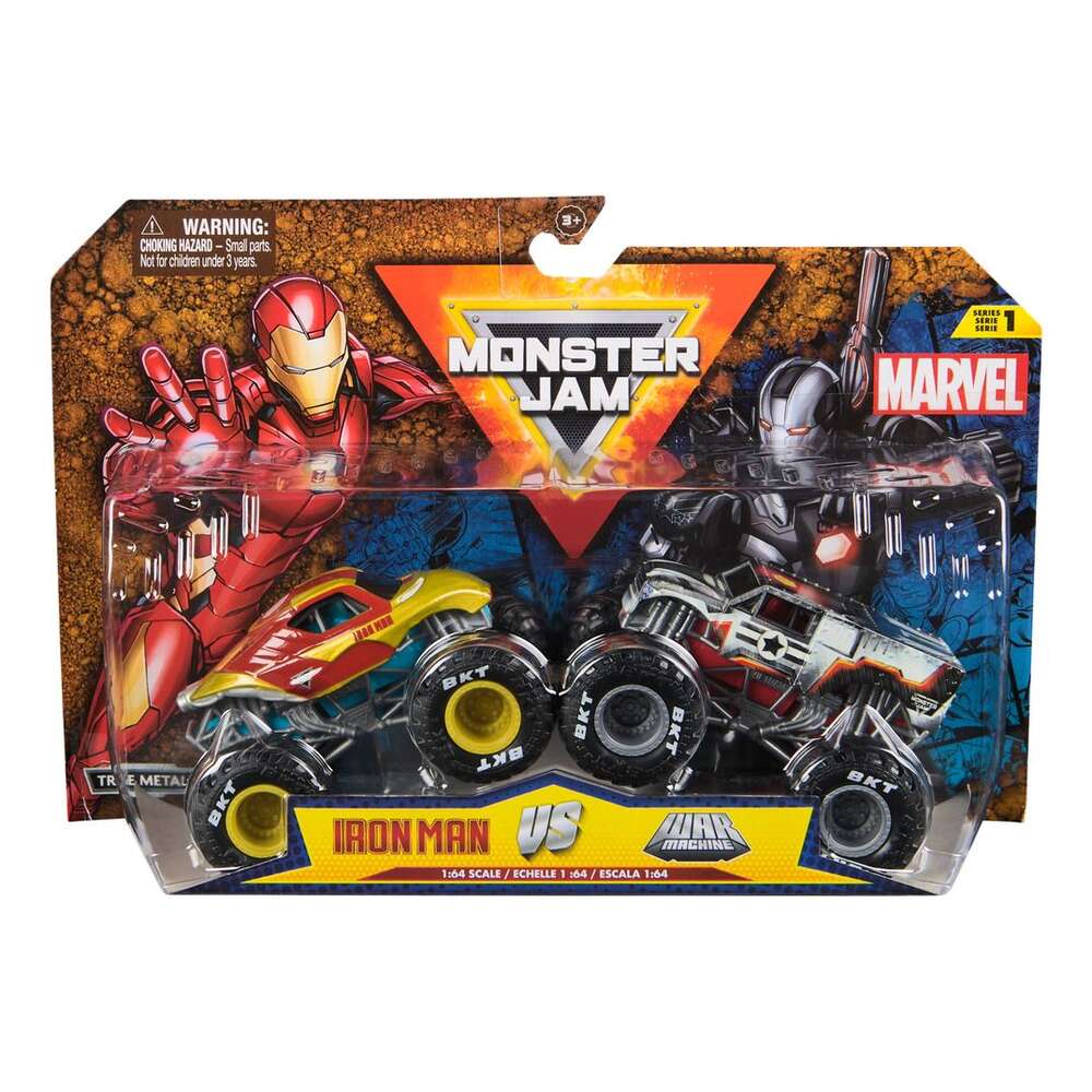 Monster Jam 1:64 Marvel Die Cast 2 Pack