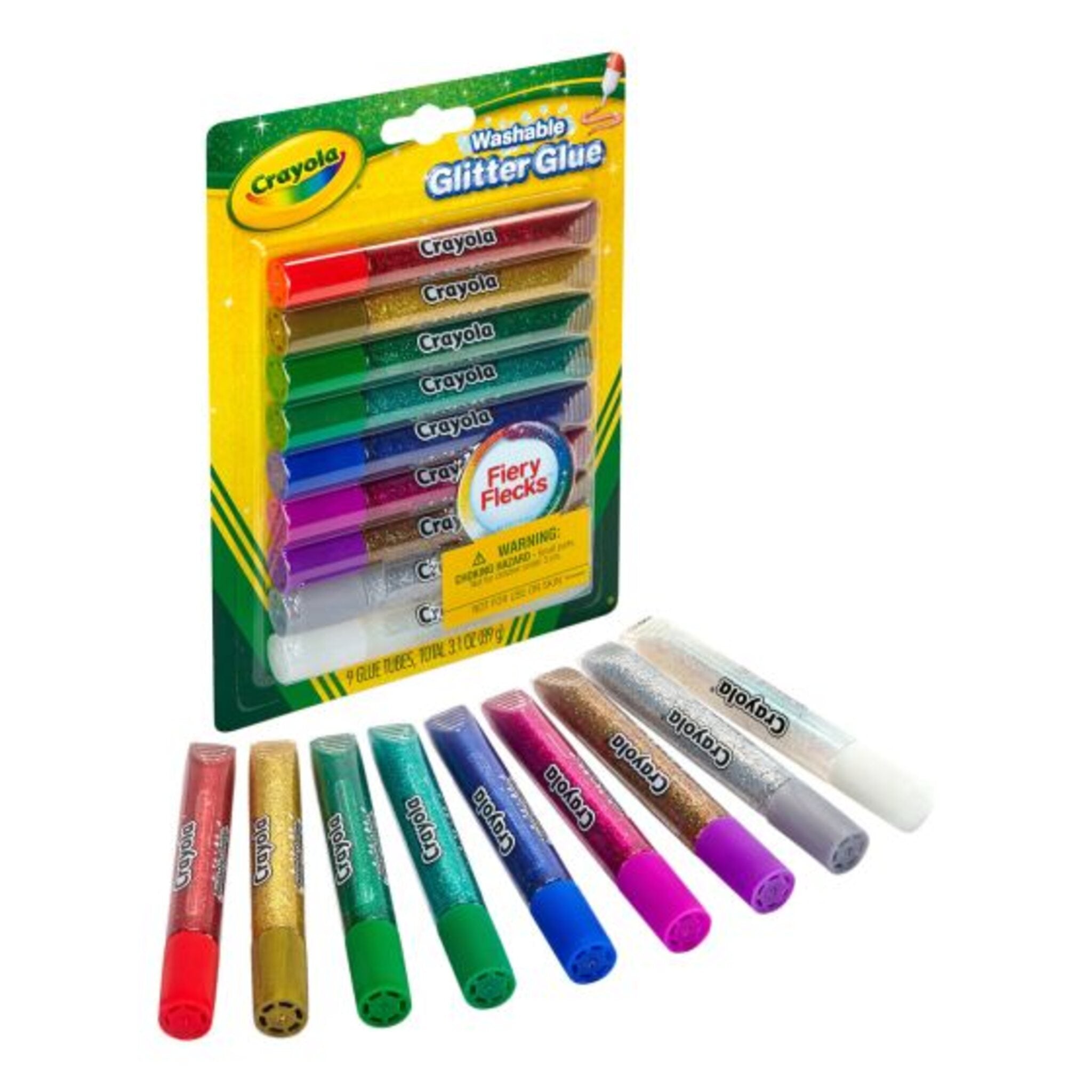 Crayola 9 Washable Glitter Glues