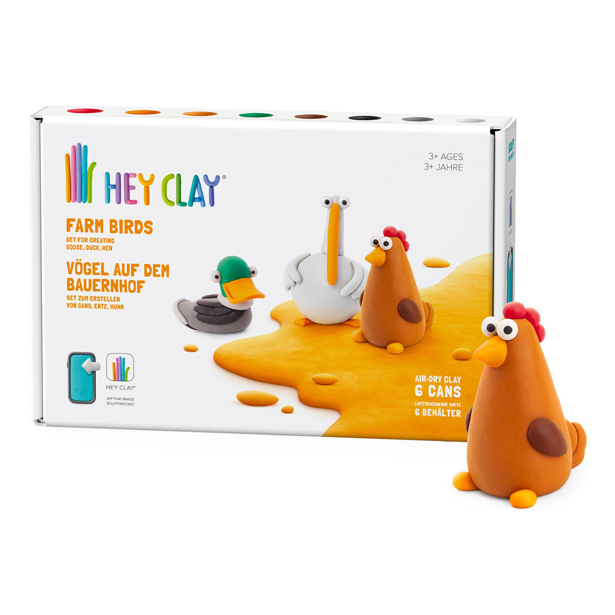 Hey Clay Farm Birds Set