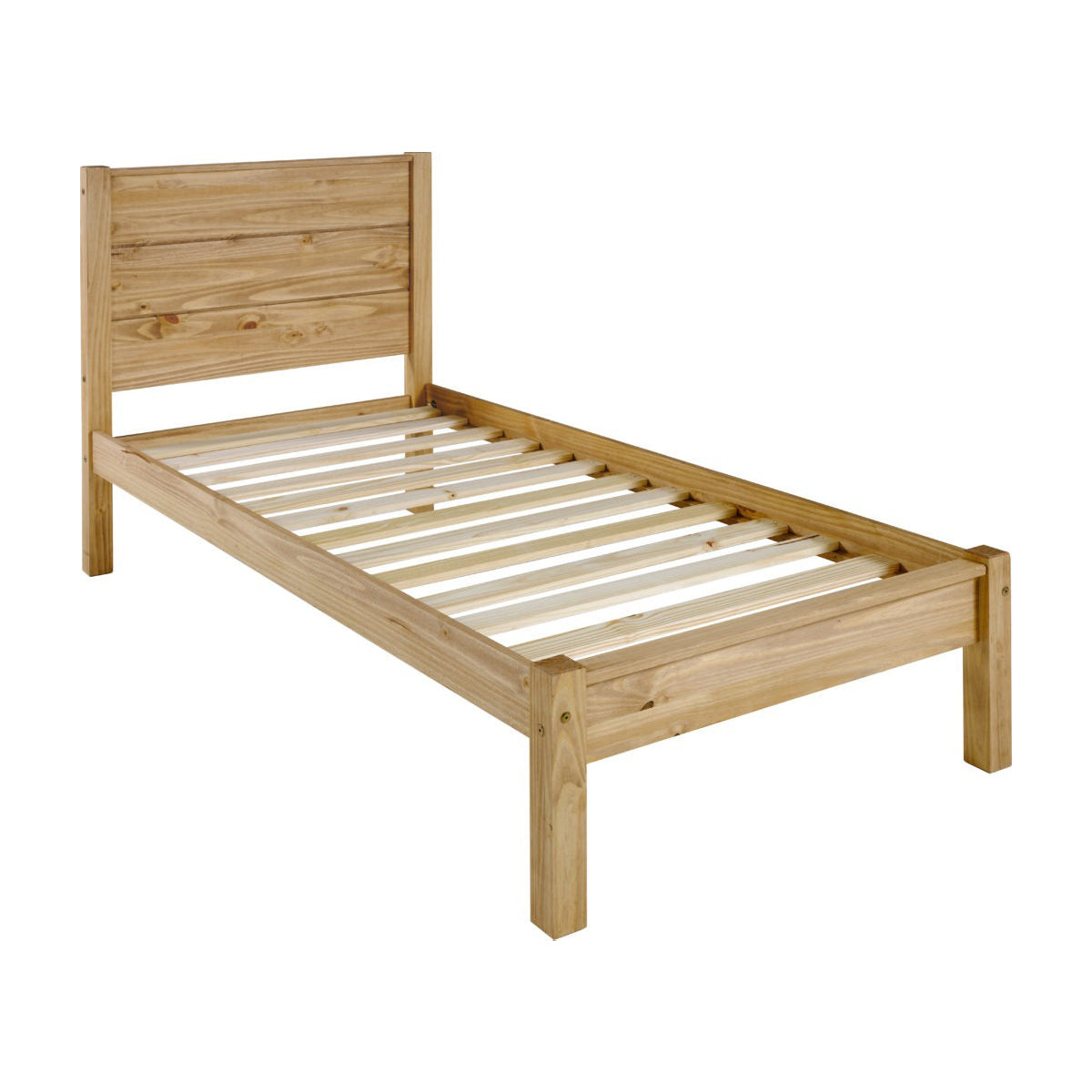 Barton 3FT Bed  - Waxed Pine
