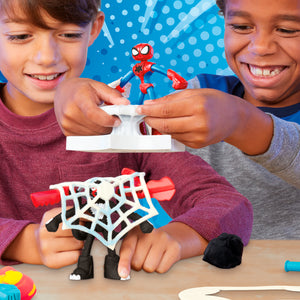 Play-Doh Spiderman Launch and Slice Battle