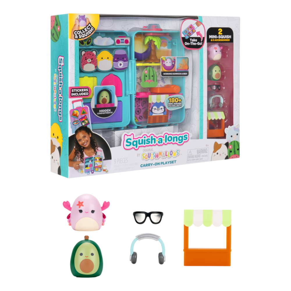 Squishalongs - Medium Playset (Luggage) W2