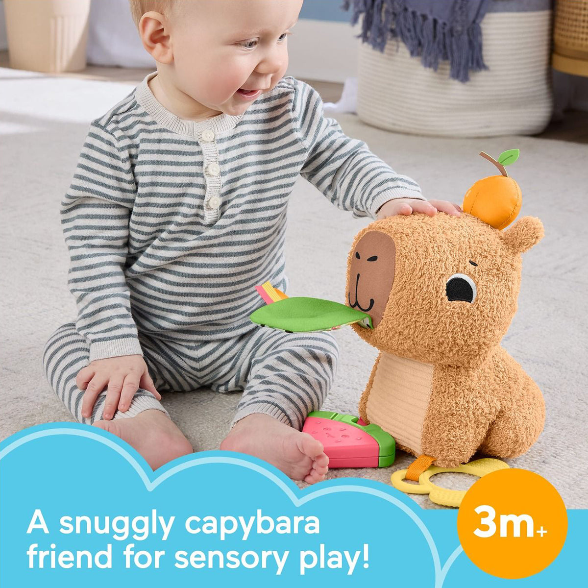 Fisher Price Sensimals Snuggly Snacky Capy