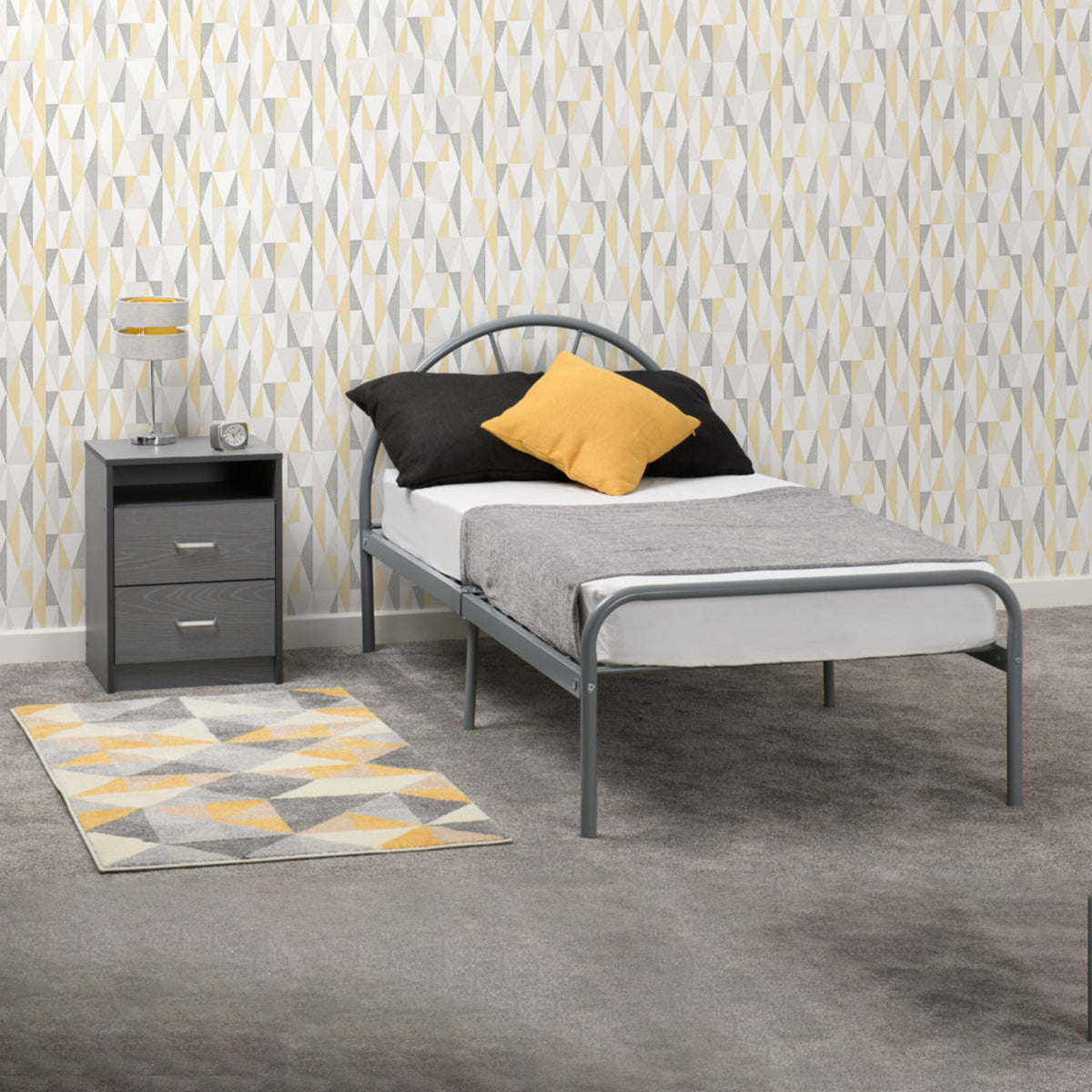 Nova 3FT Bed - Silver