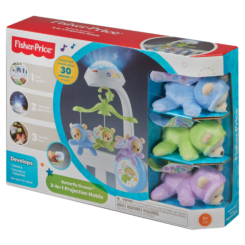 Fisher-Price Butterfly 3 in 1 Projector Mobile