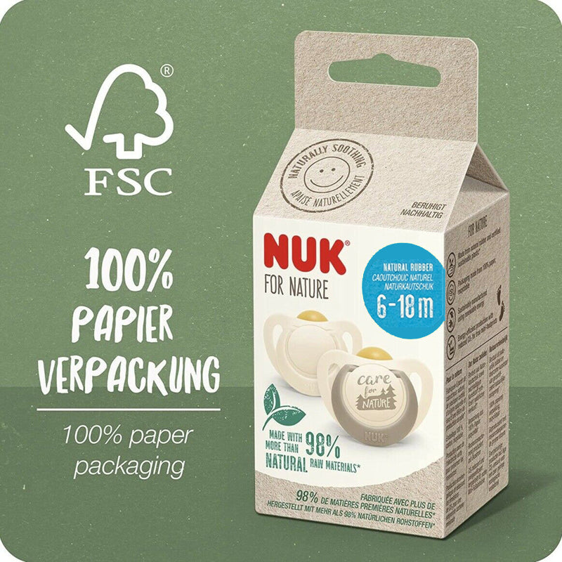 Nuk for Nature Sooth 6-18 months 2pk
