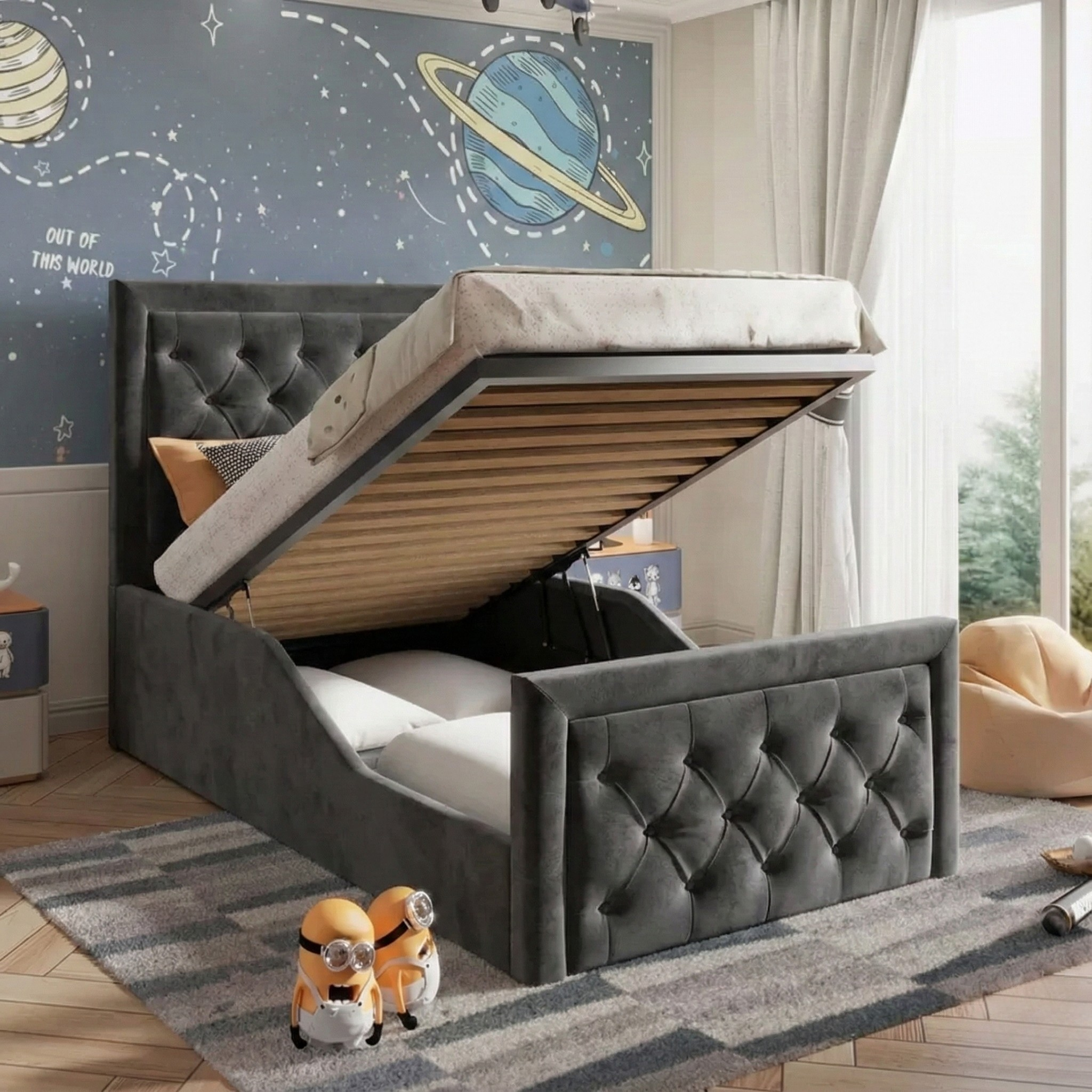 Plush Velvet  Charcoal