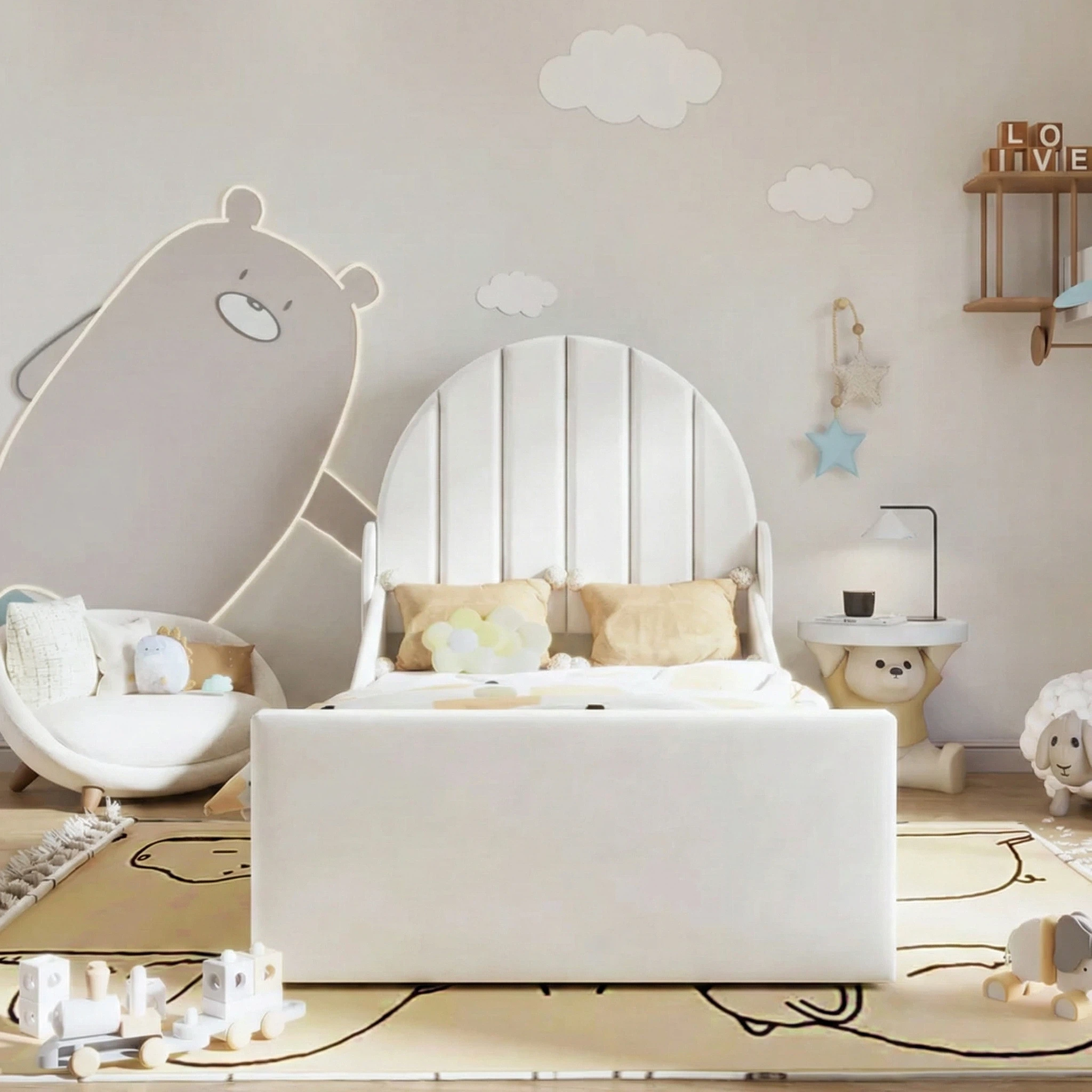 Plush Velvet White