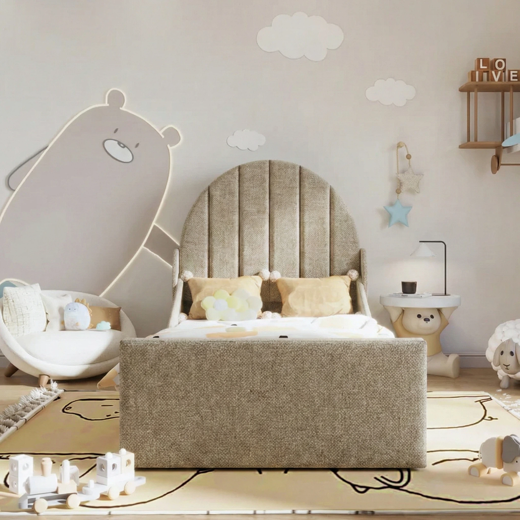 Boucle Warwick Andes Nougat
