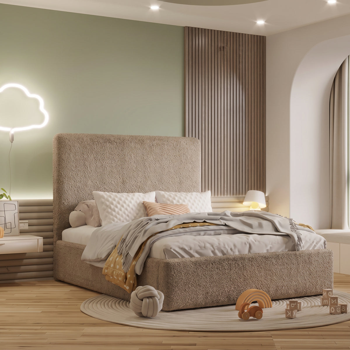 Boucle Warwick Andes Nougat